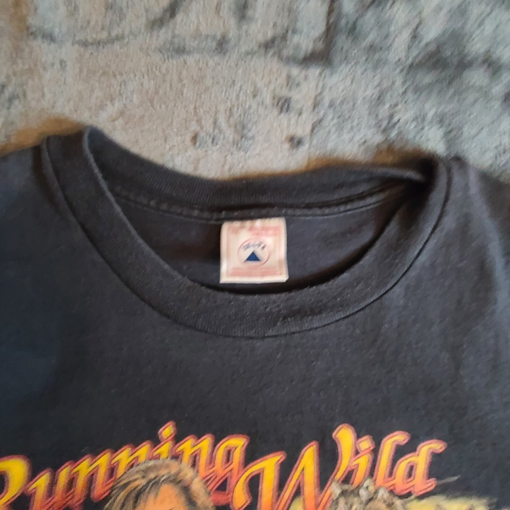 Vintage 90s Single Stitched T-shirt Running Wild Made in USA Size XL San Fran 96 - Picture 7 of 16